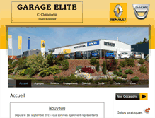 Tablet Screenshot of garage-elite.com